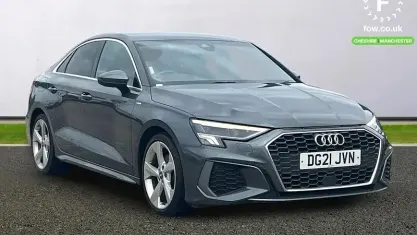 Used Audi A3 S-Line 150 HP (110 kW) 2021 Grey Sedan