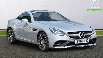 Used Mercedes SLC200 AMG line 184 HP (135 kW) 2016 Silver Cabriolet