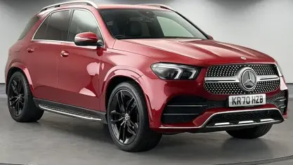 Used Mercedes GLE350 AMG line 272 HP (200 kW) 2020 Manufaktur hyacinth red  metallic finish SUV