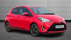 Chilli red Used 2018 Toyota Yaris Design Hatchback | £10,095 (Fair price)