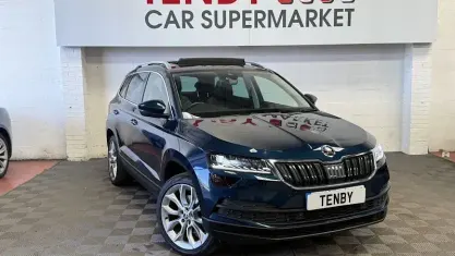 Used Skoda Karoq 150 HP (110 kW) 2019 Blue SUV