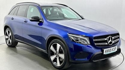 Usado Mercedes GLC220 Urban 170 HP (125 kW) 2019 Azul Carrinha