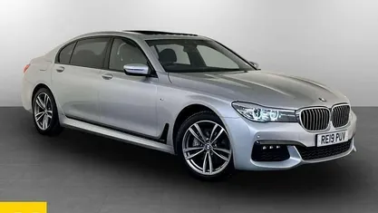 Silver Used 2019 BMW 740L M Sport Sedan | £26,995 (Fair price)