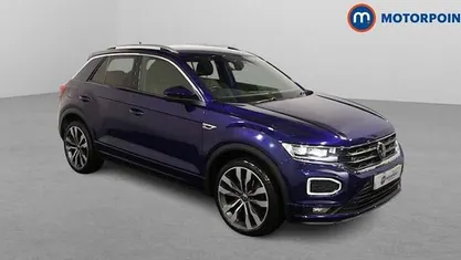 Used VW T-Roc R-line 150 HP (110 kW) 2020 Blue SUV