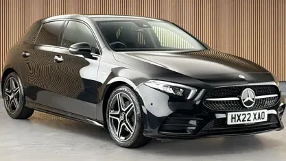 Used Mercedes A180 AMG Line Premium 136 HP (100 kW) 2022 Black Hatchback
