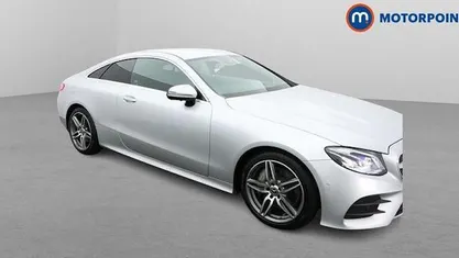 Used Mercedes E350 AMG line 299 HP (219 kW) 2019 Silver Coupe