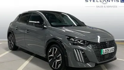 Grey New 2025 Peugeot e-208 GT Hatchback | £18,490 (Fair price)