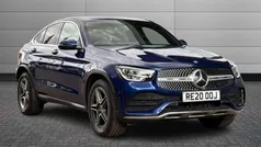 Blue Used 2020 Mercedes GLC300e AMG line Coupe | £29,995 (Fair price)
