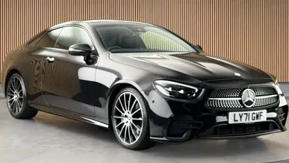 Used Mercedes E300 AMG line 258 HP (189 kW) 2022 Black Coupe