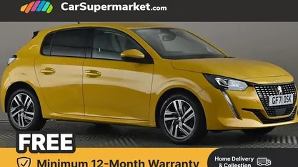 Yellow Used 2021 Peugeot 208 Allure Premium Hatchback | £10,497 (Fair price)