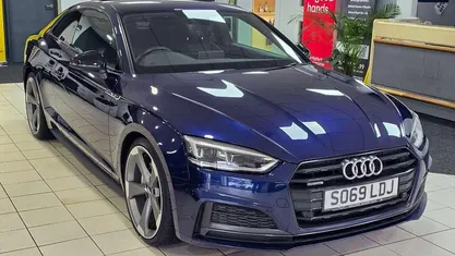 Used Audi A5 Black Edition 190 HP (139 kW) 2019 Blue Coupe