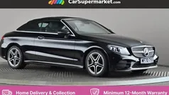 Black Used 2020 Mercedes C200 AMG Line Premium Cabriolet | £22,676 (Fair price)