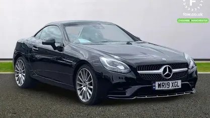 Used Mercedes SLC200 AMG line 184 HP (135 kW) 2018 Black Cabriolet