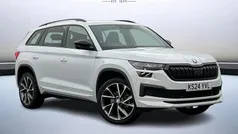 Moon white metallic Used 2024 Skoda Kodiaq SportLine SUV | £30,299 (Fair price)