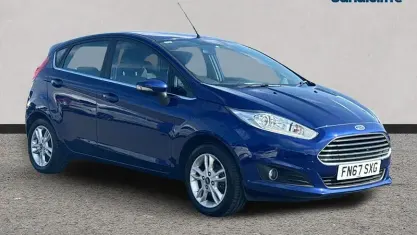 Used Ford Fiesta Zetec 82 HP (60 kW) 2017 Blue Hatchback