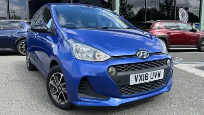 Used Hyundai i10 GO! 67 HP (49 kW) 2018 Blue Hatchback