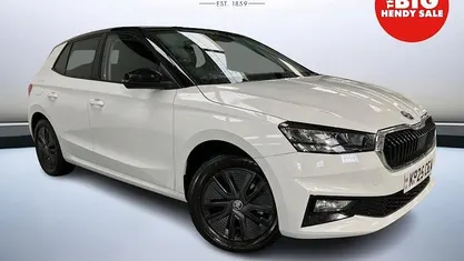 Moon white metallic black magic pearl effect Used 2025 Skoda Fabia Design Edition Hatchback | £17,499 (Fair price)