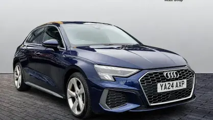 Used Audi A3 Sportback S-Line 110 HP (80 kW) 2024 Blue Hatchback