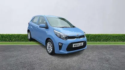 Used Kia Picanto 67 HP (49 kW) 2018 Blue Hatchback