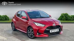 Scarlet flare Used 2022 Toyota Yaris Hybrid Design Hatchback | £17,944 (Good price)