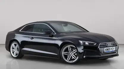 Used Audi A5 S-Line 150 HP (110 kW) 2019 Black Coupe