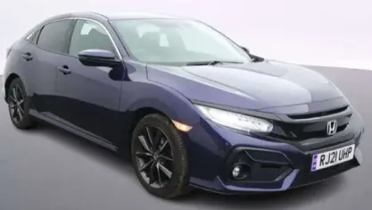 Begagnad Honda Civic SR 126 HK (92 kW) 2021 Blå Halvkombi