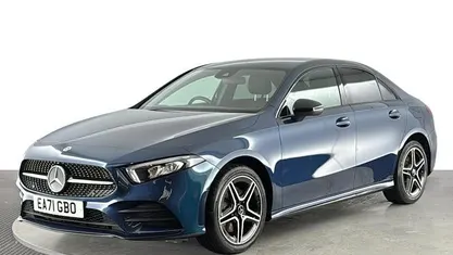 Blue Used 2021 Mercedes A250 AMG line Sedan | £17,140 (Good price)