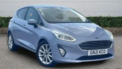 Used Ford Fiesta Titanium 125 HP (91 kW) 2021 Blue Hatchback