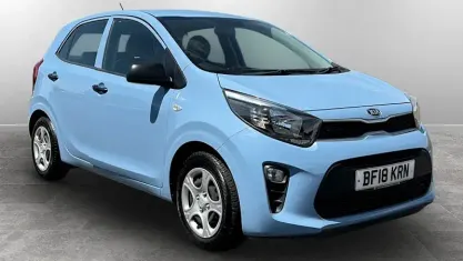 Used Kia Picanto 67 HP (49 kW) 2018 Blue Hatchback