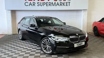 Used BMW 520 Sport Line 190 HP (139 kW) 2017 Black Estate