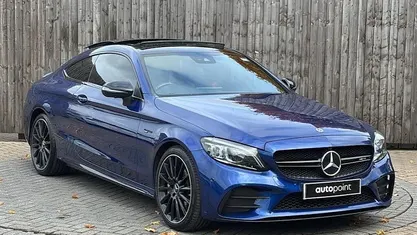 Blue Used 2020 Mercedes C43 AMG Premium Plus Coupe | £29,999 (Good price)