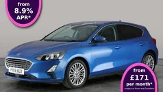 Blue Used 2019 Ford Focus Titanium X Hatchback | £11,508 (Fair price)