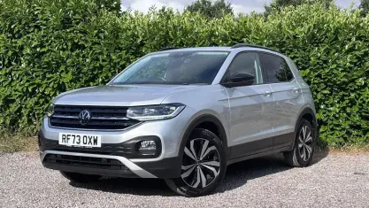 Used VW T-Cross Black Edition 95 HP (69 kW) 2023 Silver SUV