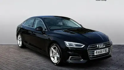Used Audi A5 Sportback Sport 150 HP (110 kW) 2018 Black Hatchback
