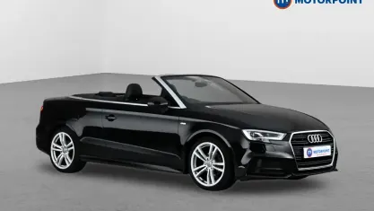 Used Audi A3 Cabriolet S-Line 150 HP (110 kW) 2018 Black Cabriolet