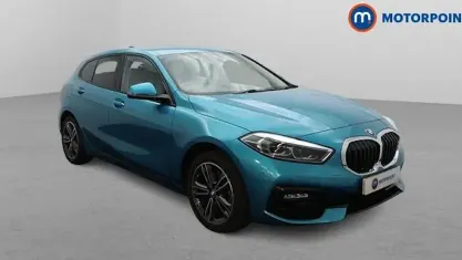 Used BMW 118 Sport Line 136 HP (100 kW) 2022 Blue Hatchback