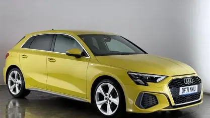 Used Audi A3 Sportback S-Line 150 HP (110 kW) 2022 Yellow Hatchback