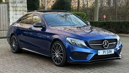 Blue Used 2017 Mercedes C43 AMG Premium Plus Sedan | £17,890 (Fair price)