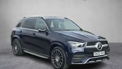 Used Mercedes GLE400 AMG line 330 HP (242 kW) 2022 Blue SUV