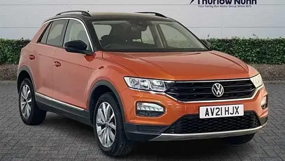 Used VW T-Roc Design 115 HP (84 kW) 2021 Orange SUV