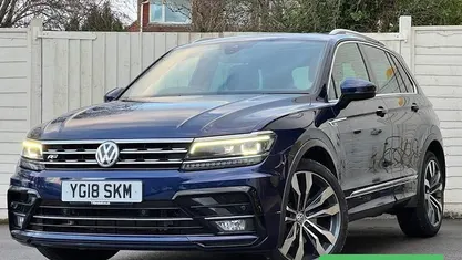 Blue Used 2018 VW Tiguan R-line SUV | £15,695 (Good price)