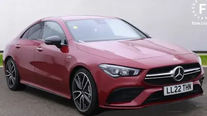 Used Mercedes CLA35 AMG Premium 306 HP (225 kW) 2022 Red Coupe