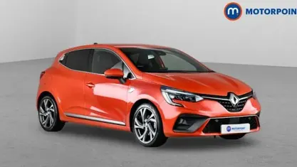Begagnad Renault Clio V RS Line 140 HK (102 kW) 2022 Orange Halvkombi