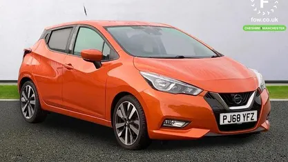 Used Nissan Micra Tekna 101 HP (74 kW) 2019 Orange Hatchback