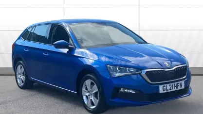 Used Skoda Scala SE 110 HP (80 kW) 2021 Blue Hatchback