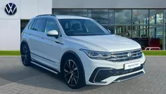 Pure white Used 2021 VW Tiguan R-line SUV | £27,289 (Fair price)