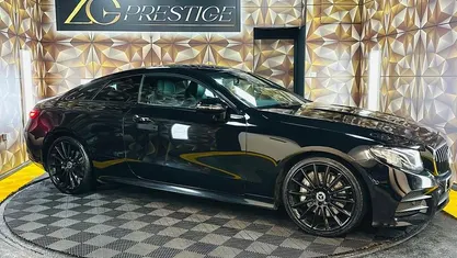 Used Mercedes E300 AMG line 245 HP (180 kW) 2019 Black Coupe