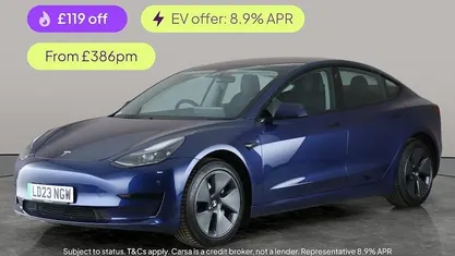 Blue Used 2023 Tesla Model 3 RWD Sedan | £21,771 (Fair price)