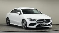 Digital white metallic finish Used 2022 Mercedes CLA220 AMG line Sedan | £22,500 (Fair price)