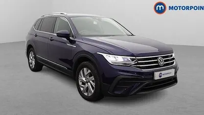 Blue Used 2024 VW Tiguan Allspace Life SUV | £22,749 (Fair price)